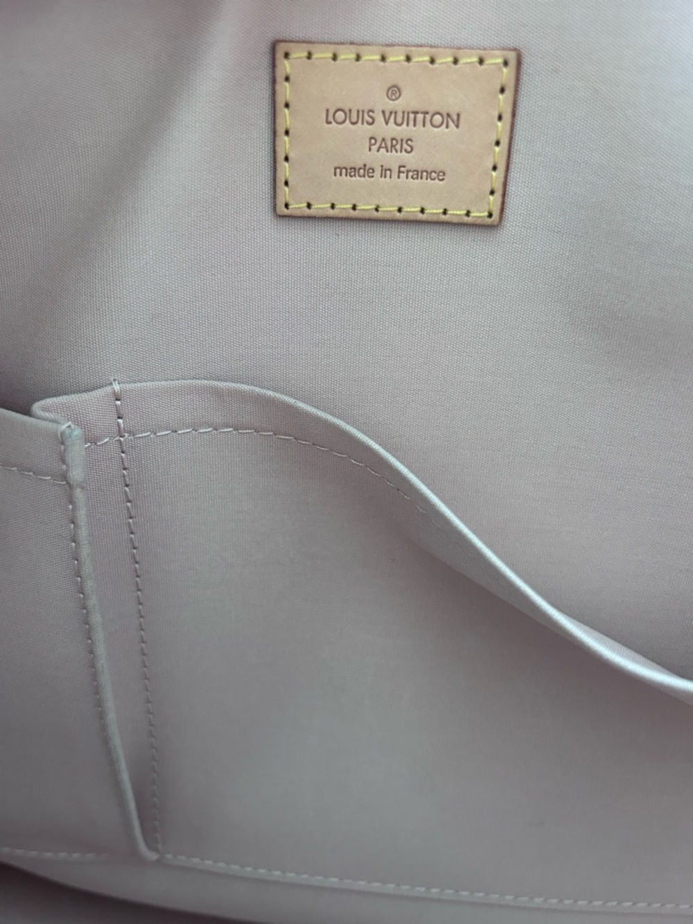 Louis Vuitton Patent Leather Alma Satchel in Light Nude Pink - Picture 3 of 10